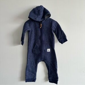 Carter's Baby Boys' Hooded Brushed Fleece Jumpsuit 12 Months